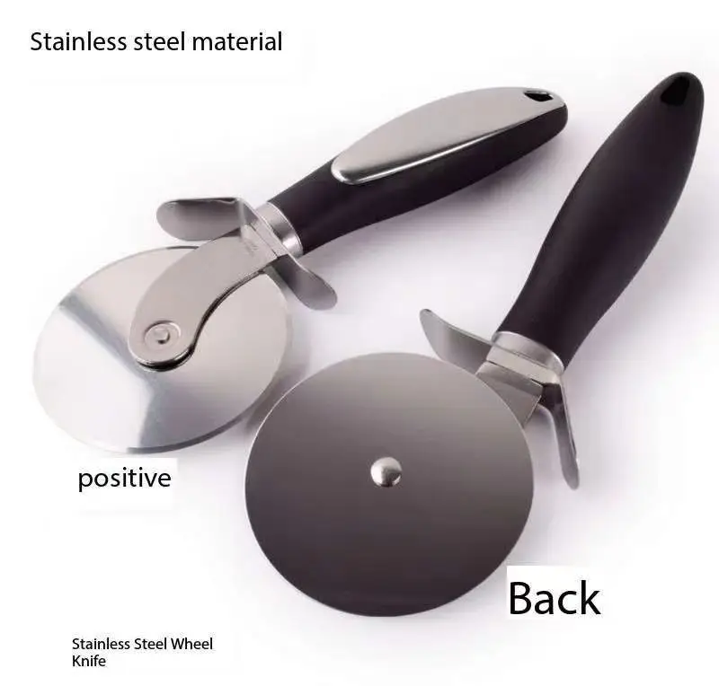 PP Handle Stainless Steel Pizza Roller Knife Slicer Wheel Pizza Cutter and Cheese Shovel Set
