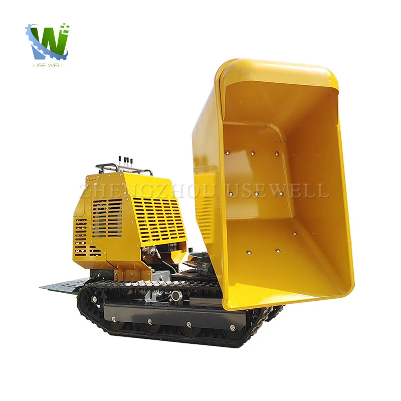 Portable Gasoline Hydraulic Mini Dumper Self Loading Dump Truck Mini Dumper Crawler Dump Truck for Sale