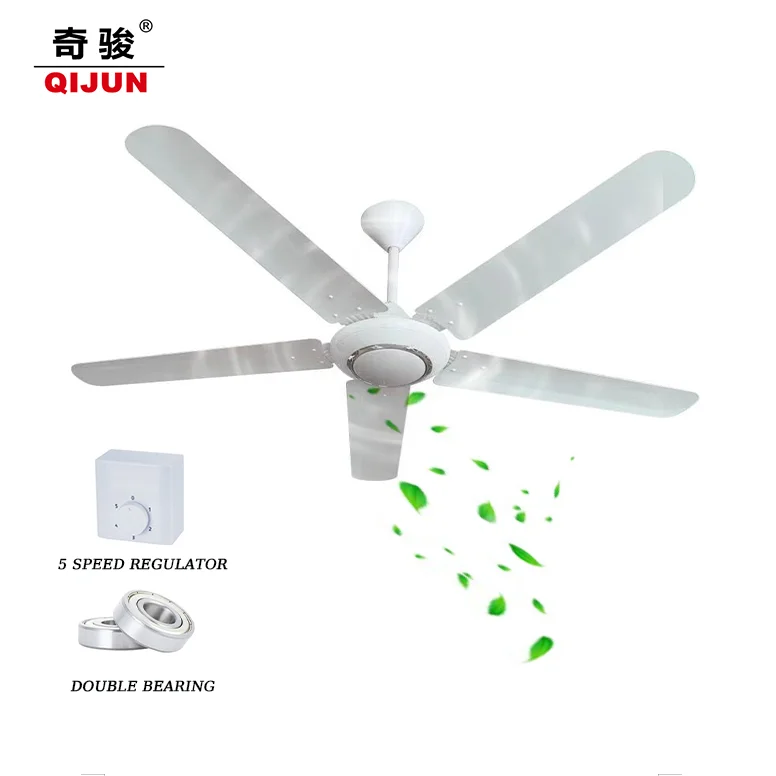 Vietnam  Malaysia Crown 56 Inch 60 Inch 5 blades Modern New Star Ceiling Fan with 5 Speed Capacitor Regulator