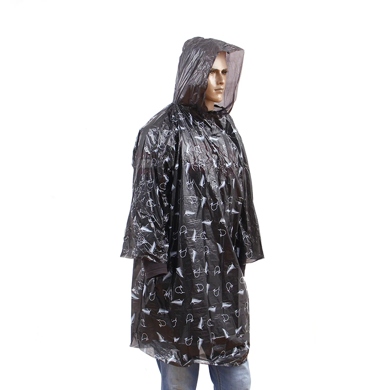 pass reach factory overall printed disposable pink raincoat rain poncho