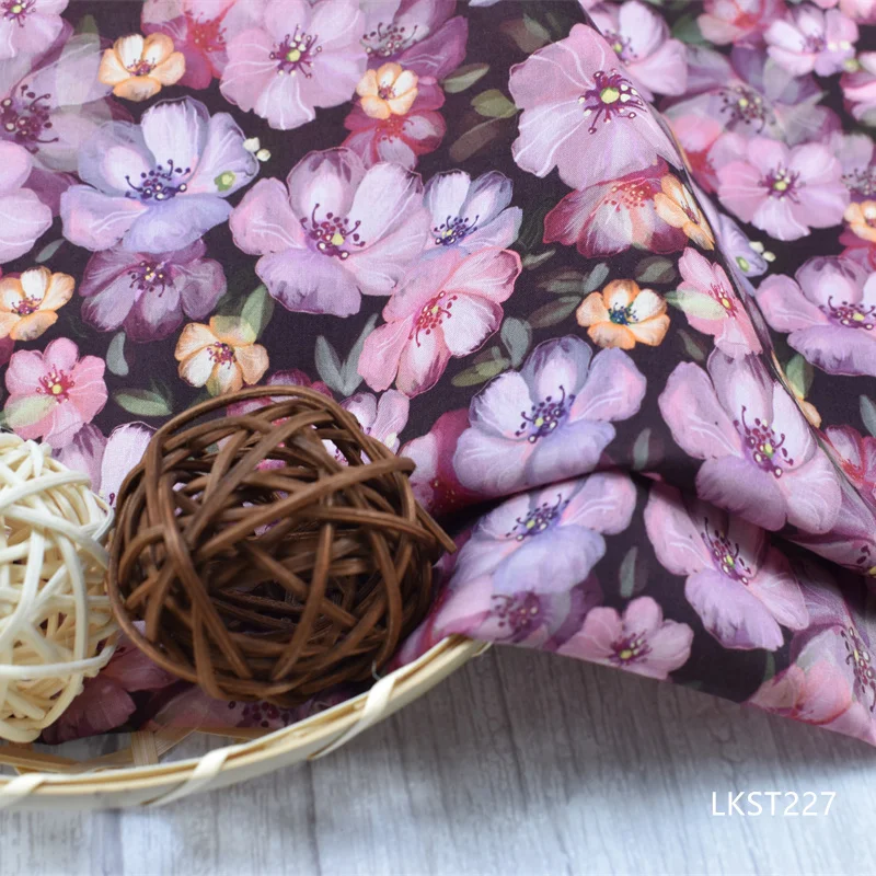 NO moq custom fabric printing great price fast reply new design natural cotton custom print organic fabric