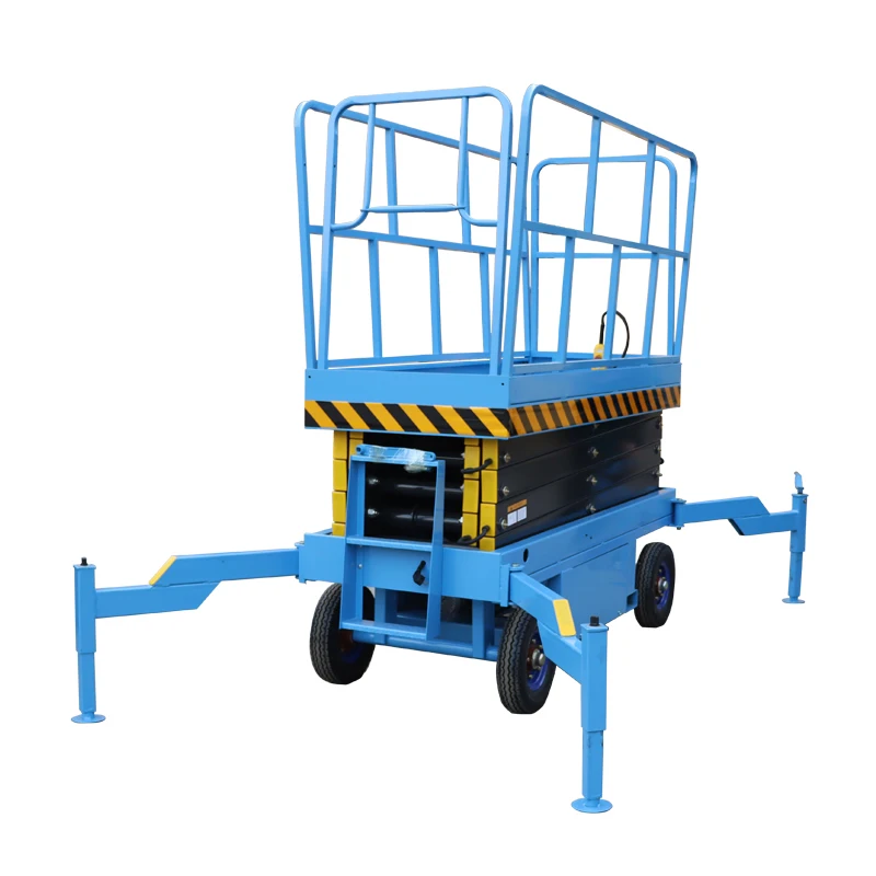 Portable Electric Electric-Hydraulic Powered Hydraulic Scissor Lift With CE For Cleaning 4 to 18m