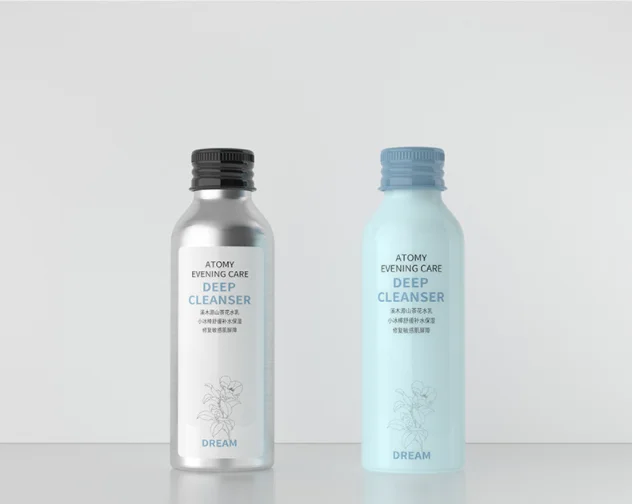 Customized empty 50ml 100ml 250ml 500ml 750ml 1000ml metal aluminum bottle packaging for essential oil with aluminum screw cap