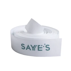 Single face grosgrain printed ribbon custom printed ribbon logo