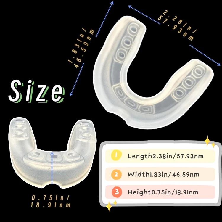 Customization EVA Sports Mouth Guard with Case for Protection Against Teeth Grinding