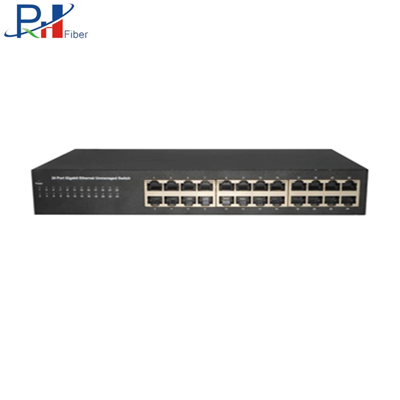 Производитель AC 100V-240V сети 10/100/1000 Мбит/с на 24 порта Giganit коммутатора Ethernet WiFi модуль 12v