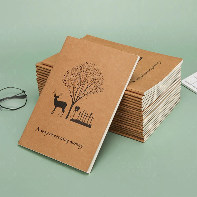 Kraft Paper Notebook A4 Car Line Book Custom B5 Student Notes Diary Book A4 Notebook Custom LOGO notebooks customizable