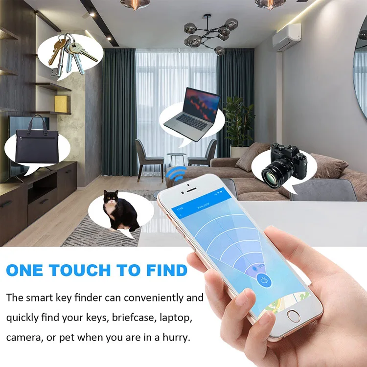 Multifunction Round Anti Lost Device Pet Key Cell Phone Tracking Locator Mini GPS Small GPS Tracking Devices Pet Tracker