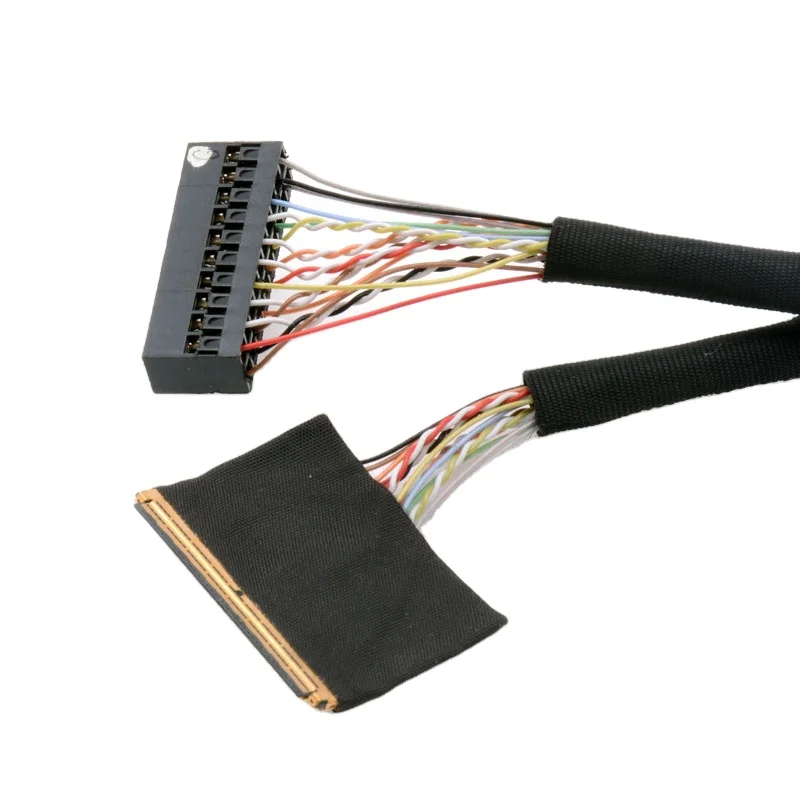 OEM Custom Wiring Harness LVDS screen cable 20276 Ipex 30/40pin Lcd display cable wireharness