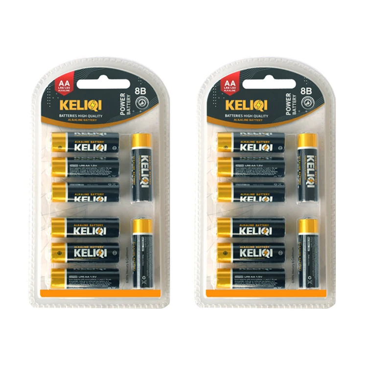 Bateria seca alcalina resistente personalizada OEM 20 унидов/caja 1 5 V LR6 № AA celda de primaria