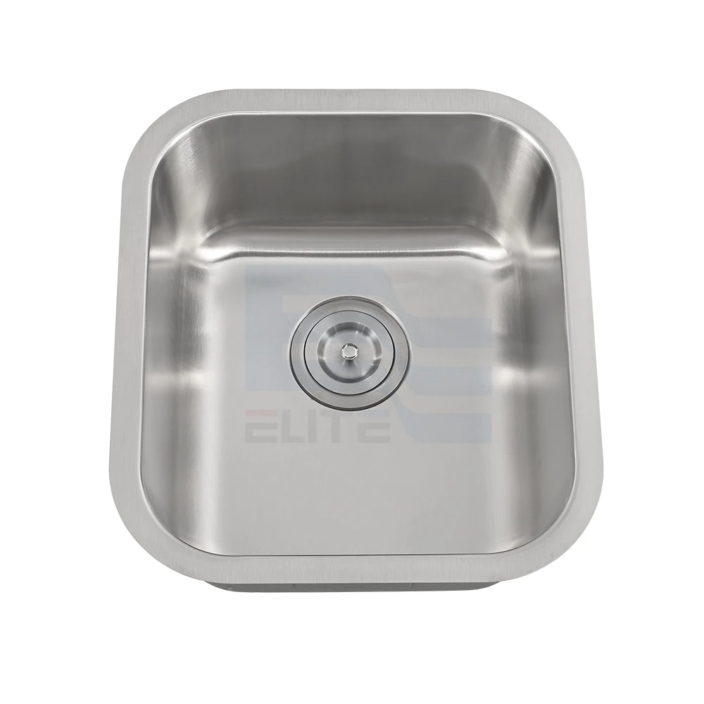 satin polished 304 stainless steel undermount small kitchen fregadero sink for bar and laundry