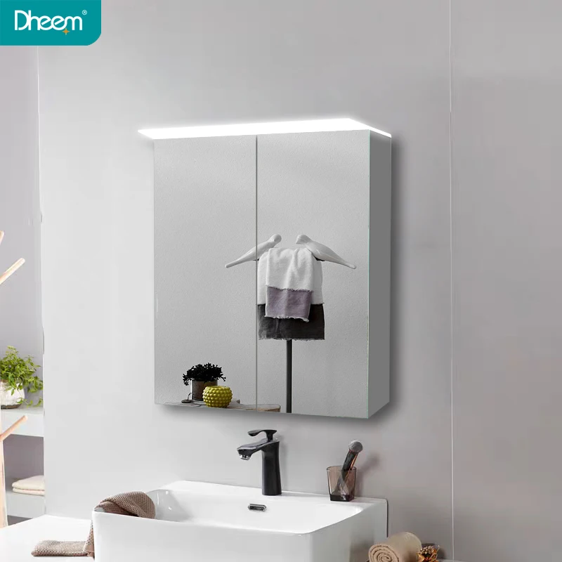 Горячая продажа LED зеркало для хранения шкаф ванной комнаты