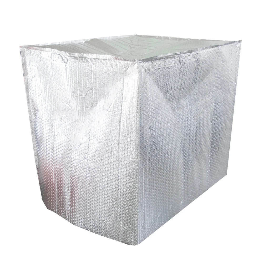 Double Side Foil Thermal Insulated Pallet Covers Five Side Aluminum Foil Bubble Insulation Blankets