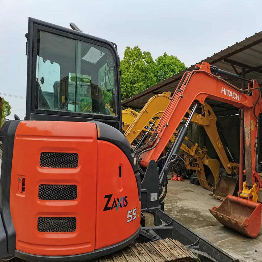 Б/у гусеничный экскаватор Hitachi ZX55U ZX55 маленький 5 тонн 6 тонн/мини гидравлический hitachi ZX 55U