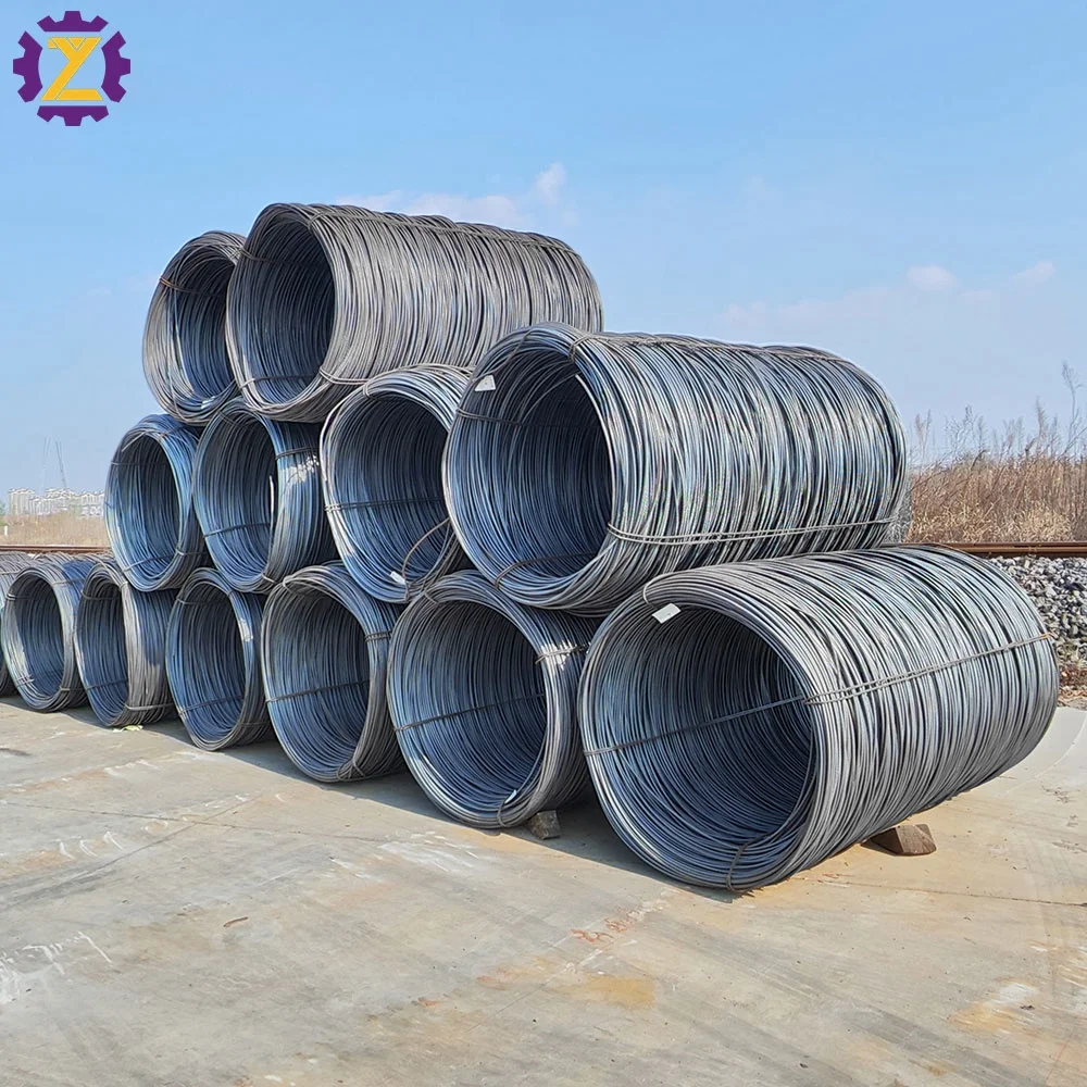 Iron Wire Rod Prices Hot Rolled Low Carbon Steel in Coils Low Carbon Round Hot Ribbed Steel Rebar Aisi 5.5mm 6.5mm 8mm 10mm 12mm