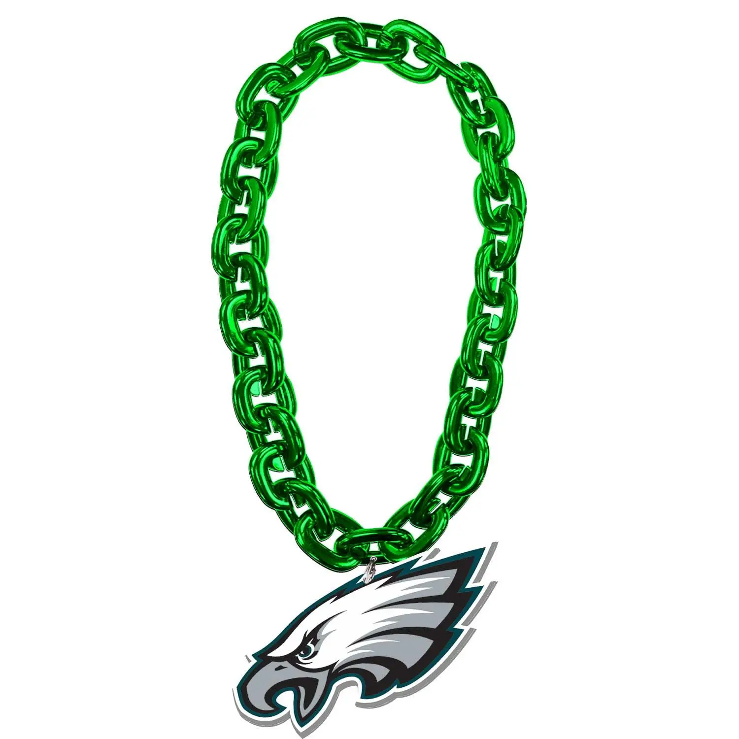 Оптовая продажа/изготовленный на заказ логотип команды Philadelphia Eagles фанатская цепь 10-дюймовое ожерелье с кулоном из вспененного материала