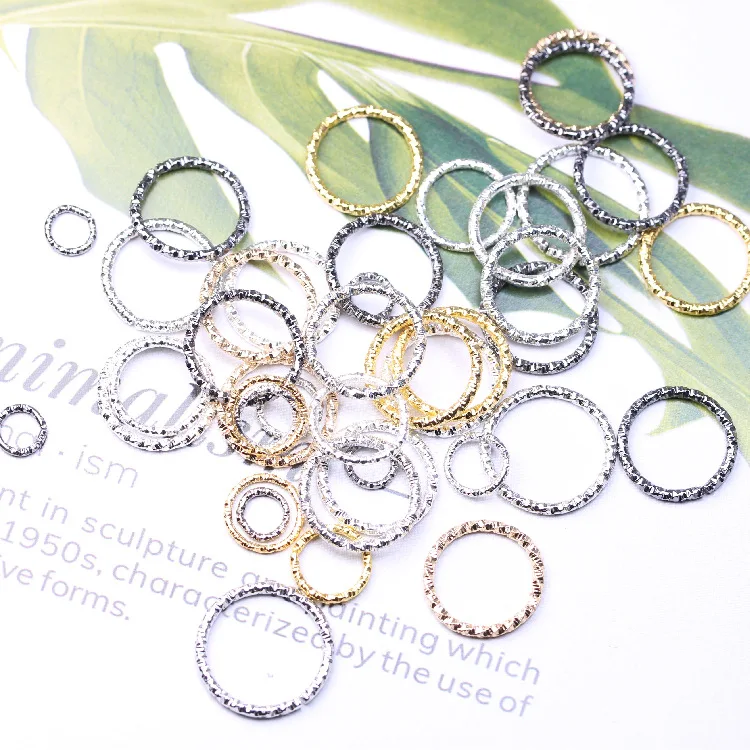 100pcs/lot Round Jump Good Quality Rings Twisted Open Split Rings Connector For Creating Jewelry Makings Findings Supplies DIY