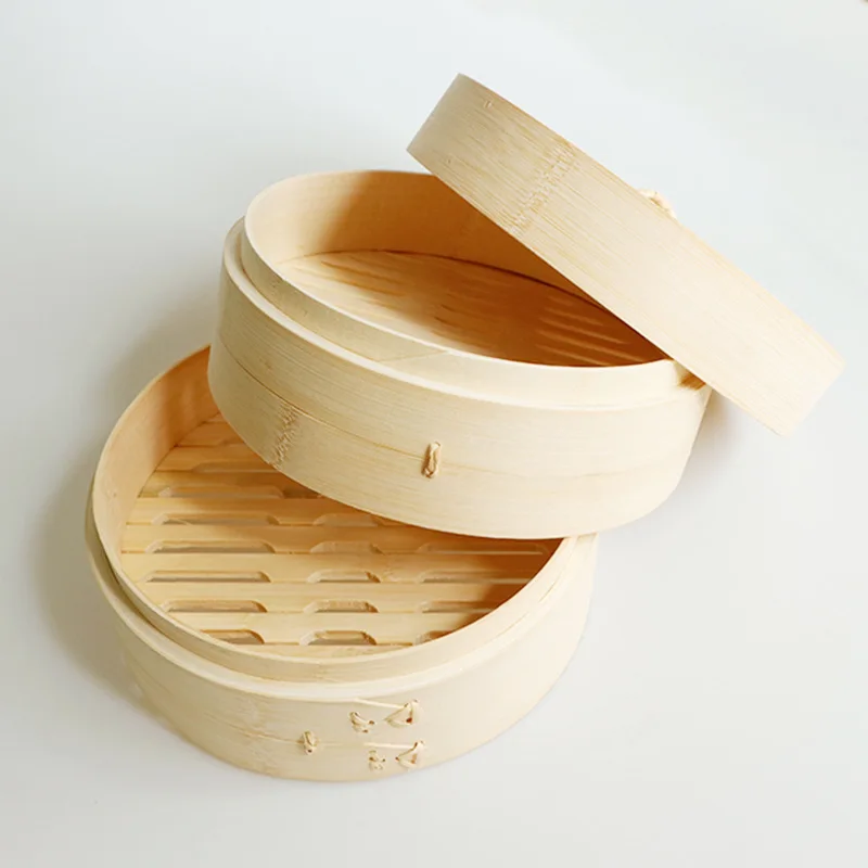 Chinese Party Mini Kitchen Bamboo Steamer Basket Set for Business