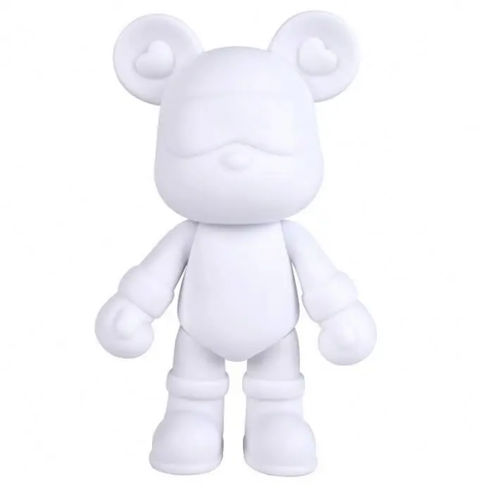 2023 Best Selling Diy Creative Fluid Bear New Arrival White Embryo Violent Bear Fluid Violent Bear Hand-made Ornaments