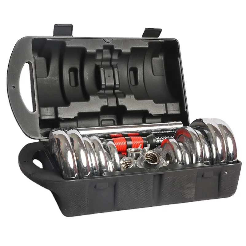 Custom Logo 20kg 30kg 50Kg Weight Lifting Dumbbells Round Paint Barbell Dumbbell Sales Adjustable Dumbbell Set