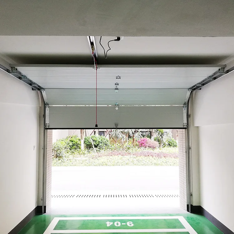 Wholesale price Automatic villa garage door with Windows aluminum alloy multi-specification intelligent electric garage door