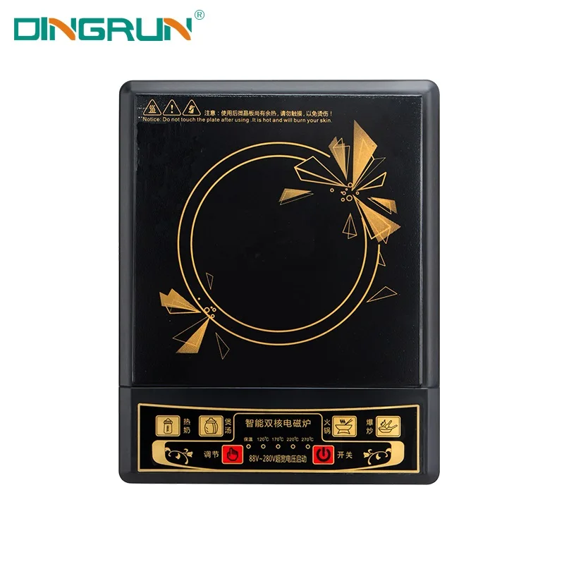 Factory Price Wholesale Custom 2000W Induction Cooktop Button Type Portable Electric Induction Cookers