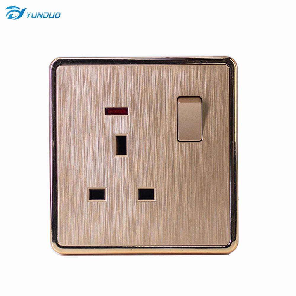 YUNDUO High Quality Factory Direct 45A Electric Cooking Wall Switch Light Switch Color Big Button UK 25V For Home&Hotel