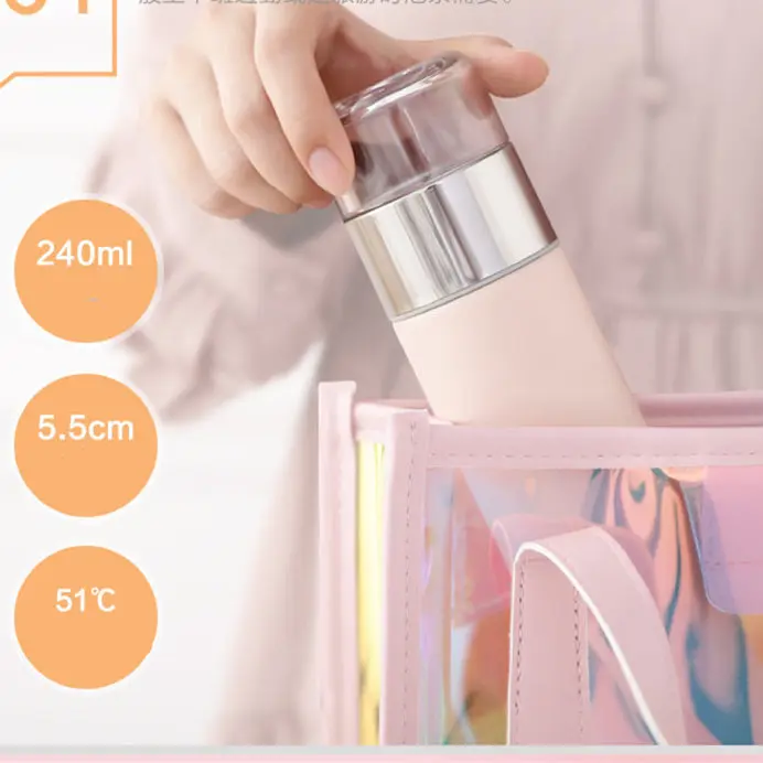 Tea separation vacuum bottles with tea filter and glass lid