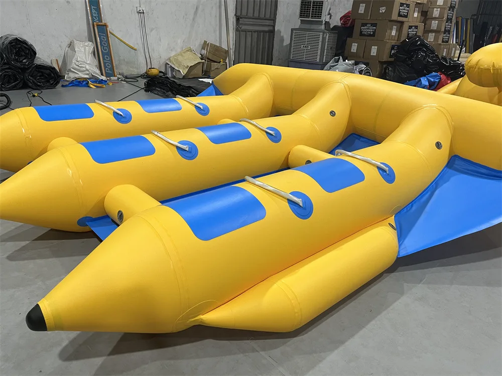 Manufacturer supplier Inflatable Banana Boat Inflatable Flying Fish With Foot Areas Inflatable Flyfish Boat For Sale