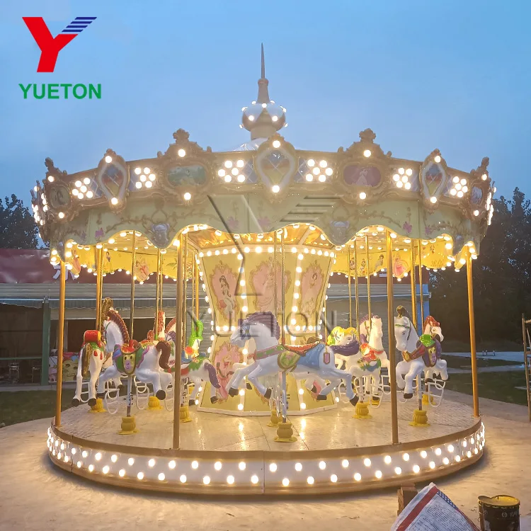 Amusement Ride 16 Seats Carrousel Horse Merry Go Round Carousel