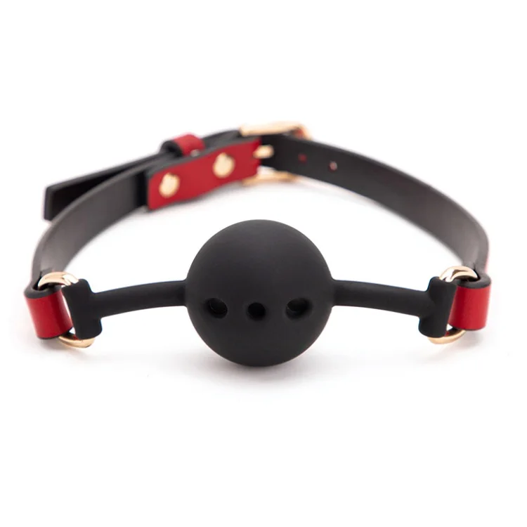 BDSM Bondage Silicone Mouth Gag Breathable Ball Gag for Adult Sex Game Play