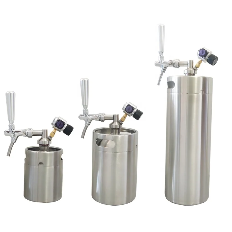 Mini 5L stainless steel beer keg with beer tower dispenser