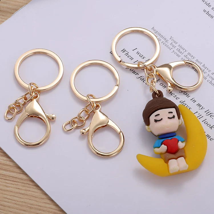 12mm 10mm Big Size Metal Alloy Gold Jewelry Hooks Keychain Bracelet Necklace Lobster Clasps  metal keychain