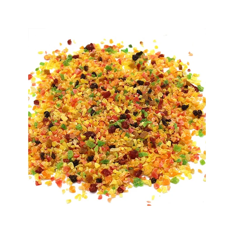 
Chinese fruit granule baking ingredients, a variety of dried fruit mixed granules, papaya, mango, strawberry, kiwi, cranberry, d 