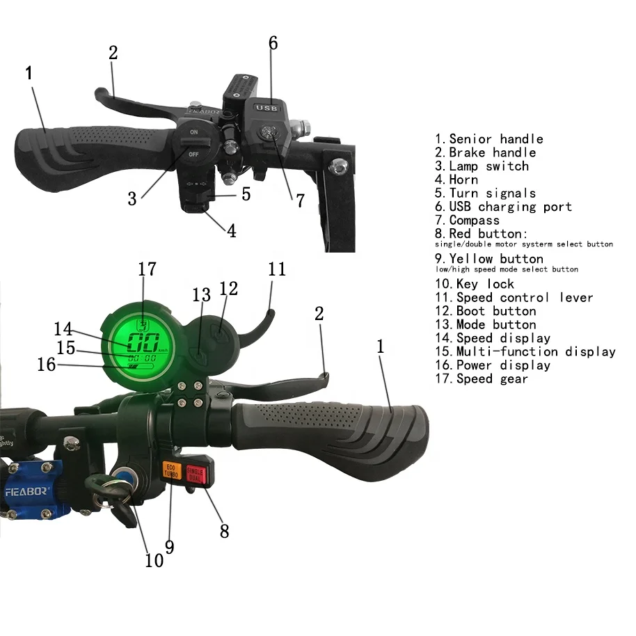2021 Factory Powerful Electric Scooter 2400W Dual Business Motor Fashion Modern Electric E Scooter