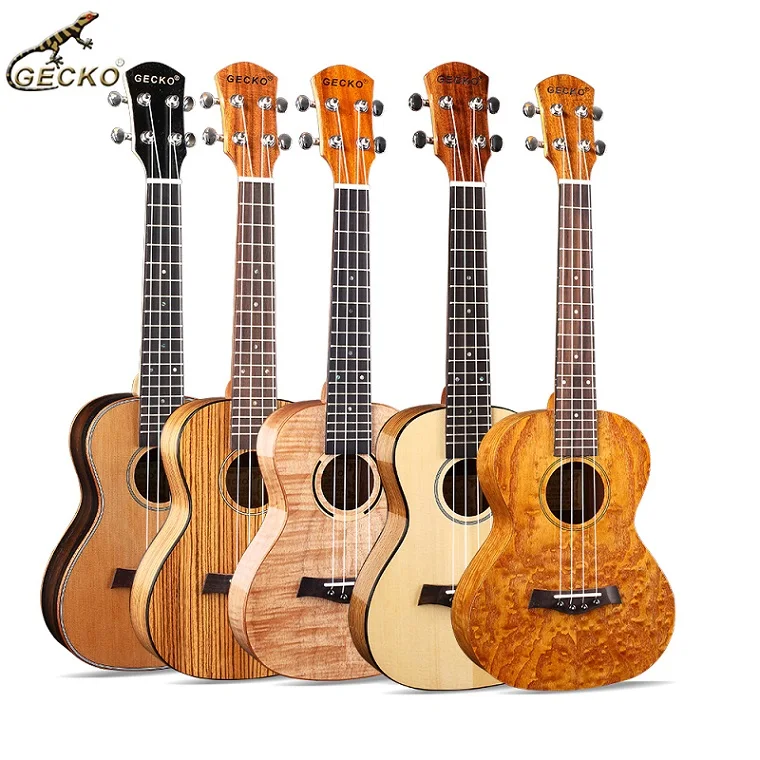 Gecko factory customizable 21 inch 23 inch 26 inch oem mahogany sapele wood ukulele