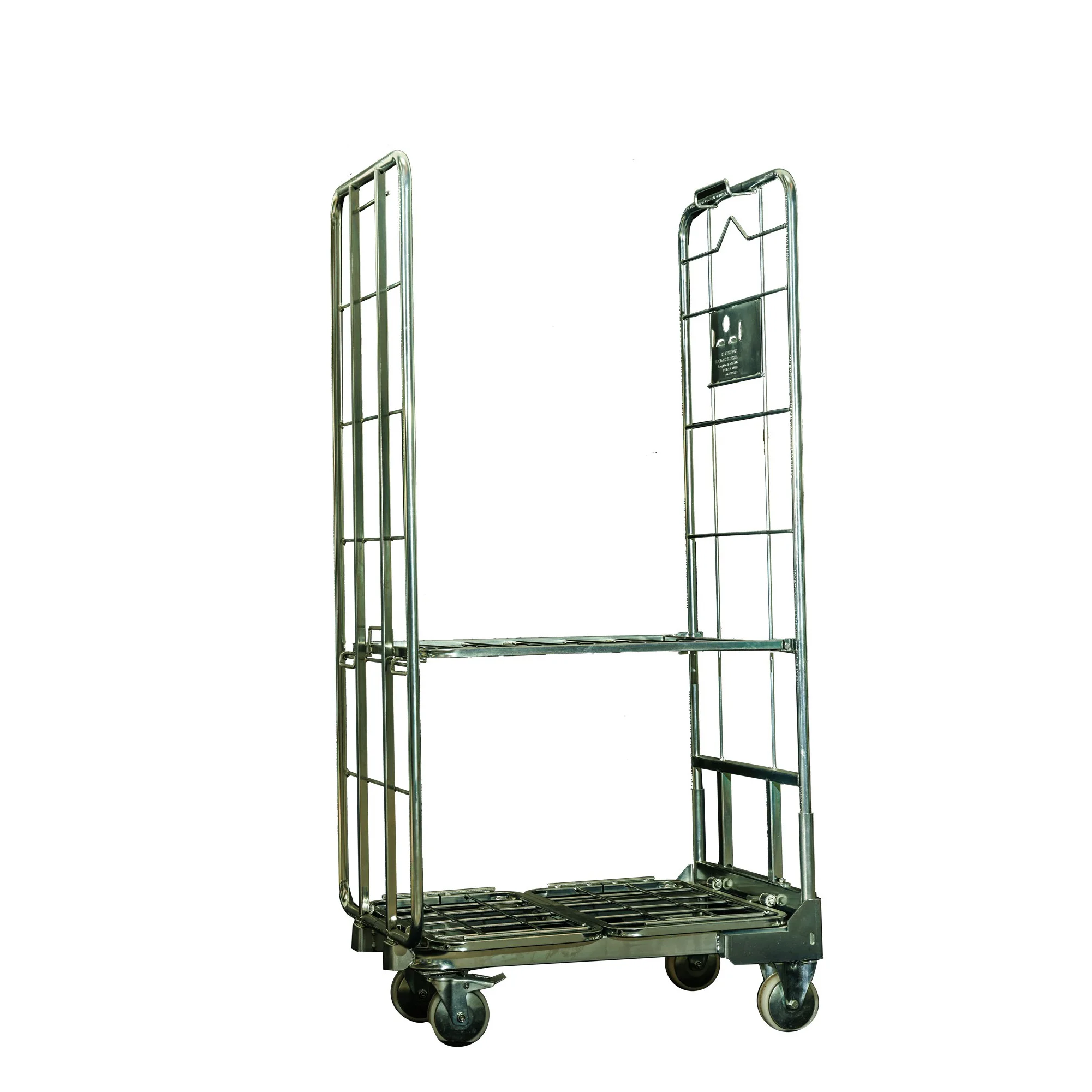 BHK10 2-сторонний складной контейнер с оцинкованной проволочной сеткой