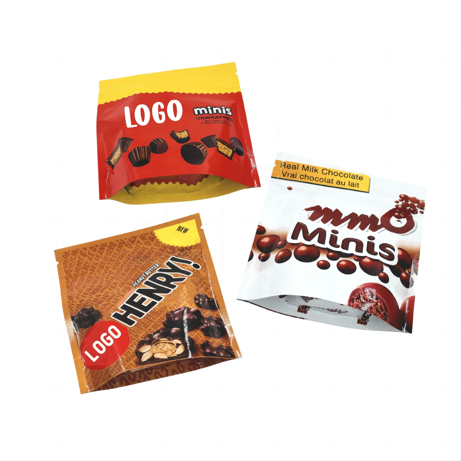 Newest Glossy Stand Up Heat Sealable Edible Gummies Cereal Mylar Package Bags 600mg cookie packaging