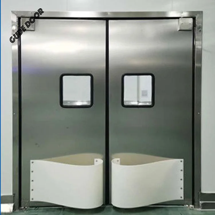 Factory Price Convenient and Clean Anti-Collision Door Aluminum Free Push and Pull Opening Method for Supermarket Use