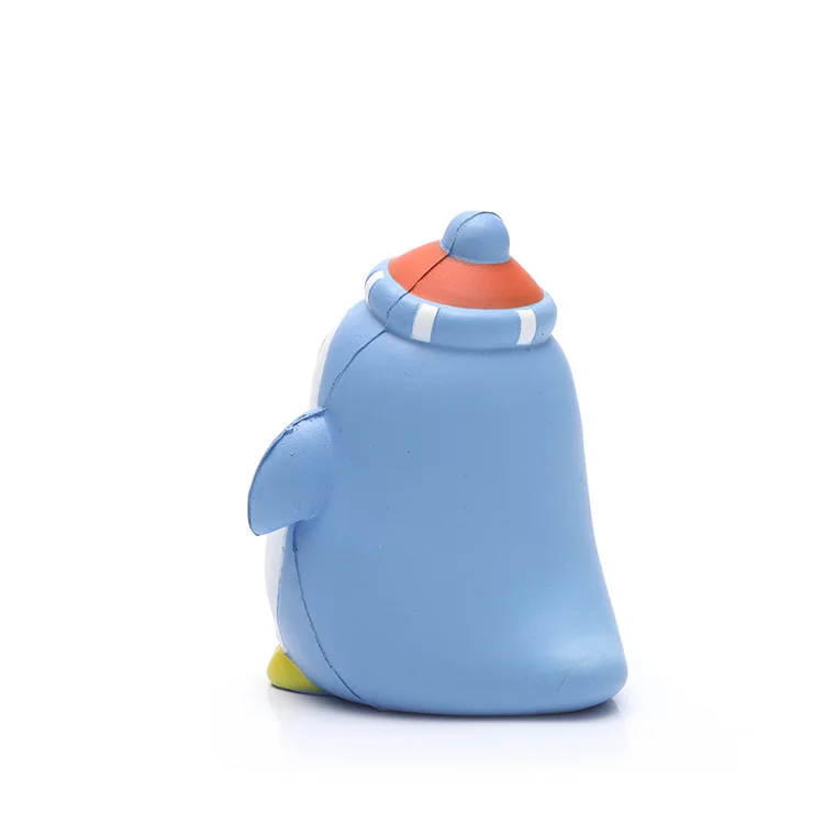 custom stress reliever super soft pu foam animal shaped cute penguin squeeze toys