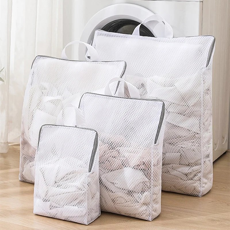 3D Laundry Bags Honeycomb Mesh Laundry Bags with Handle Reusable Machine Mesh Laundry Bags