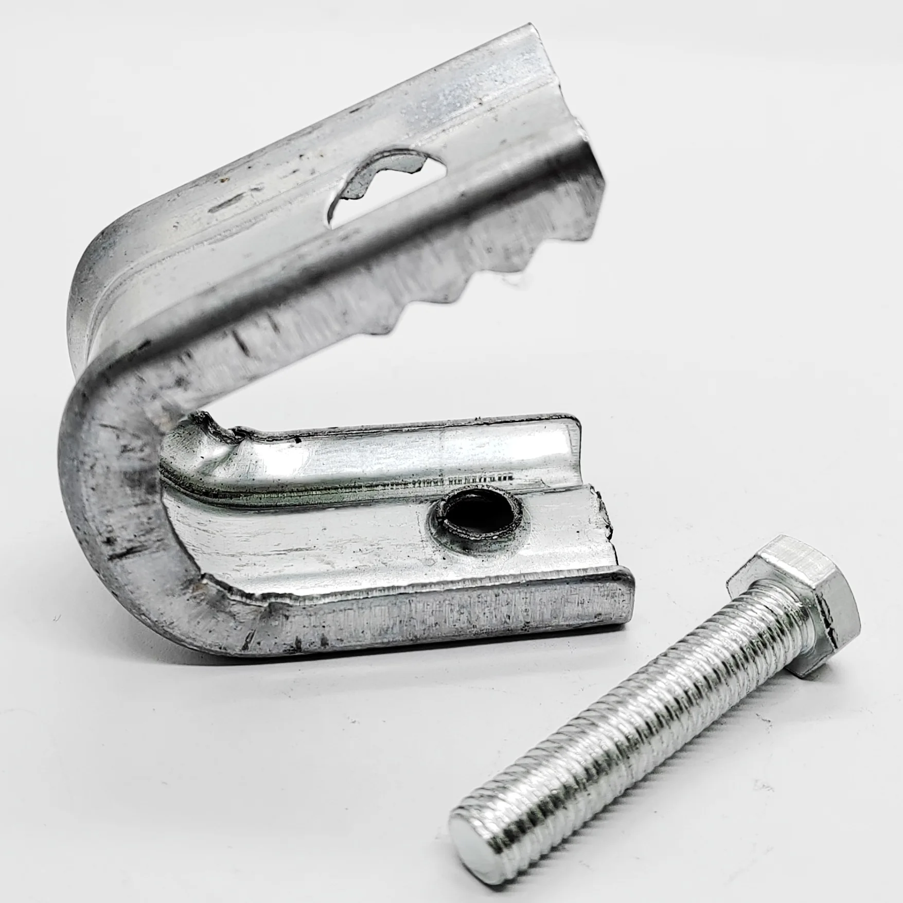 U-shaped tiger card Angle iron C-type steel pipe card slot steel clip Pipe support system