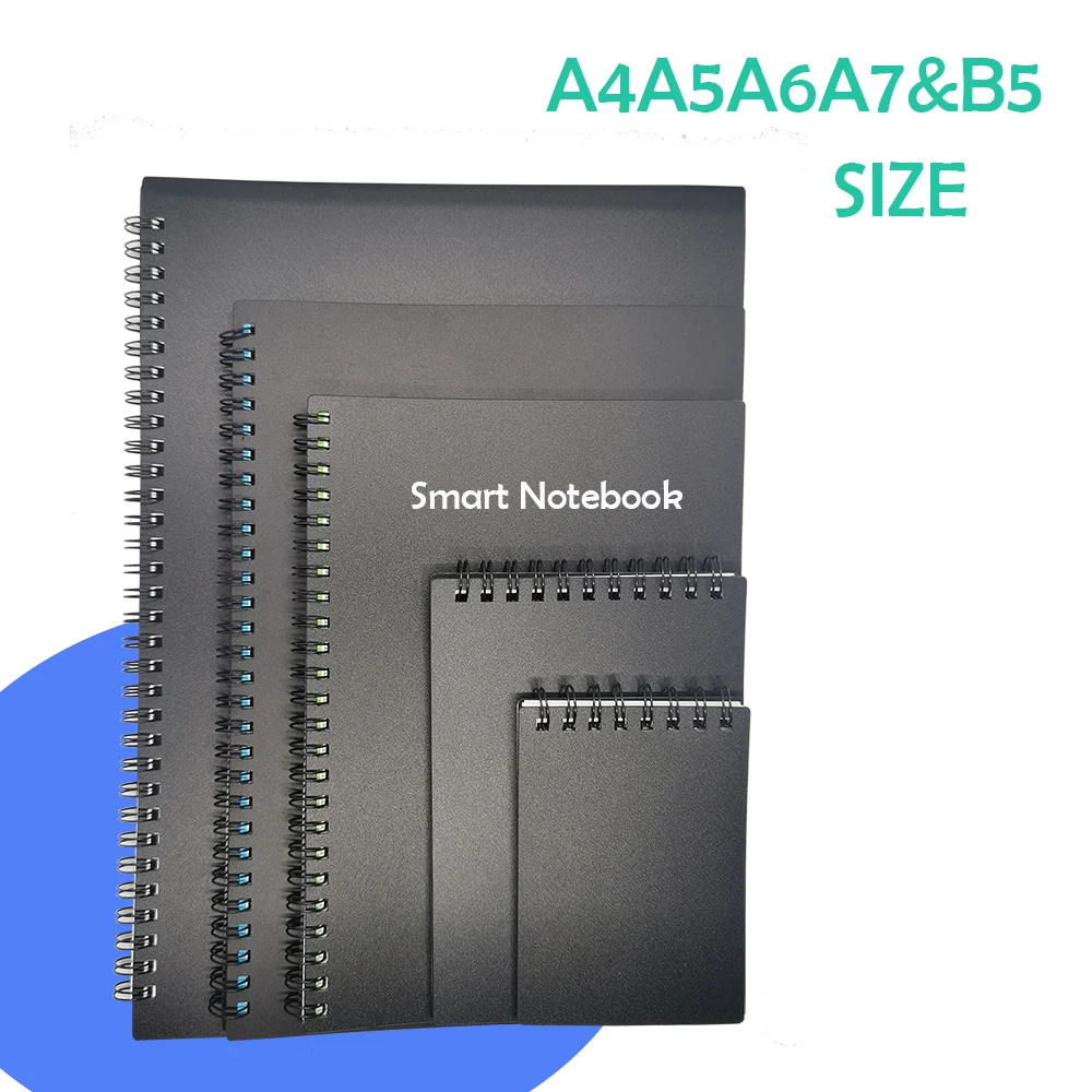 Waterproof Stone Paper A5 Rocketbook Fusion Smart Reusable Notebook with QR code