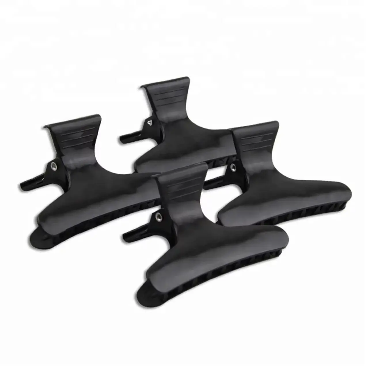 12Pcs Salon Hairdressing Hairdressers Black Colorful Hair Clamps Clips Claw Section Butterfly Styling Tools Hairdressing Tool