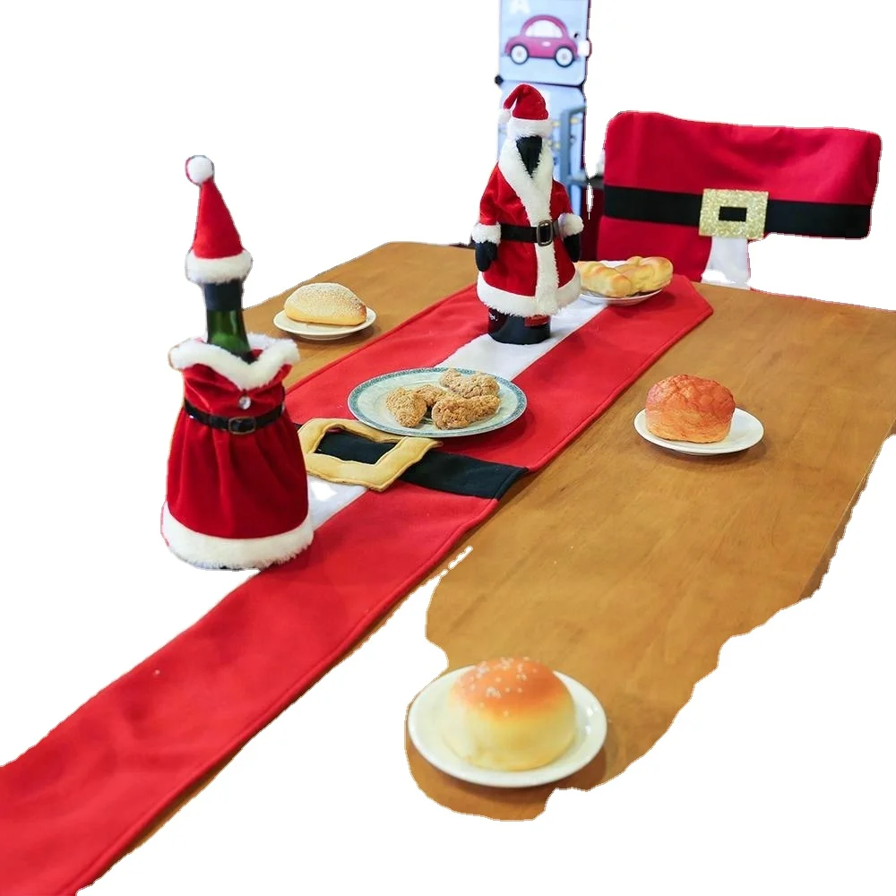 
Holiday time xmas felt christmas decor table runner 
