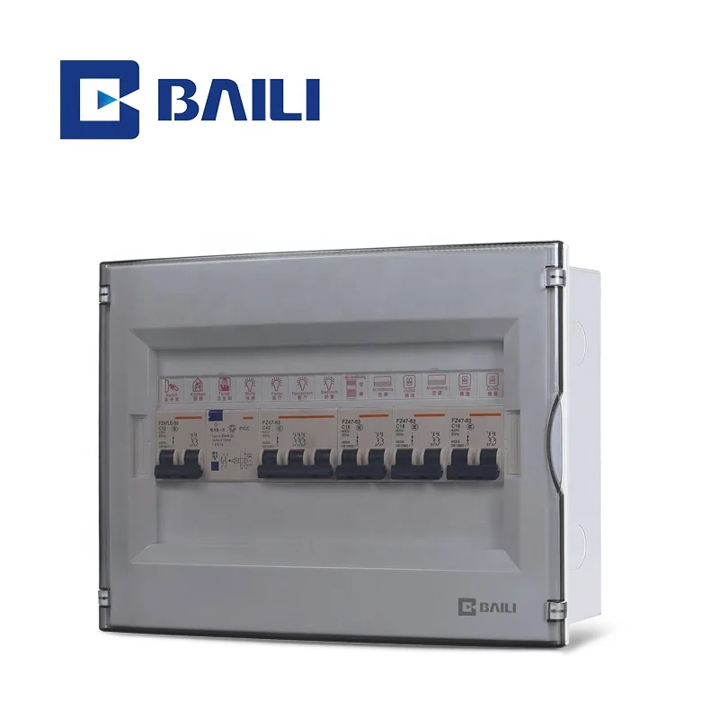 BAILI  LS 13 Way  High Quality new design Flush Mounted metal panel board MCB Electrical Distribution Box
