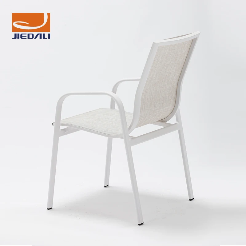 
Economical Small Round Outdoor Sectional Sling Chairs Set With Dining table 