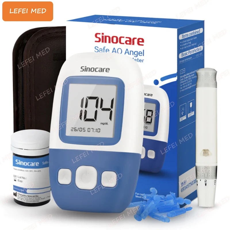 sinocare glucometer aq angel sinocare safe aq sinocare blood glucose test strips