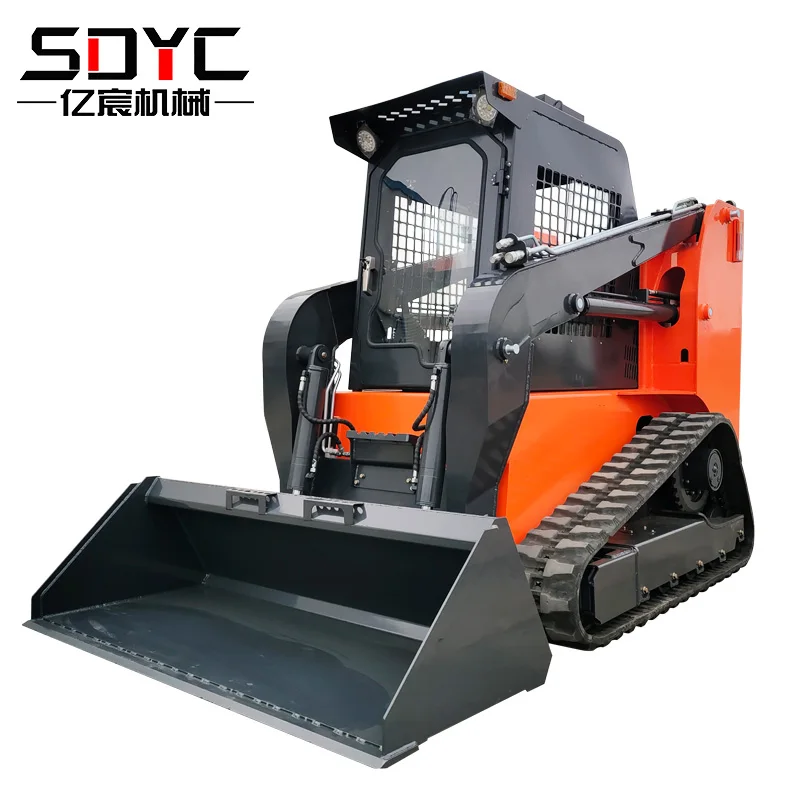 New CE EPA Engine Diesel Skid Steer Loader Wheel Crawler Earth-moving Machinery Skid Steer Loader With Bucket