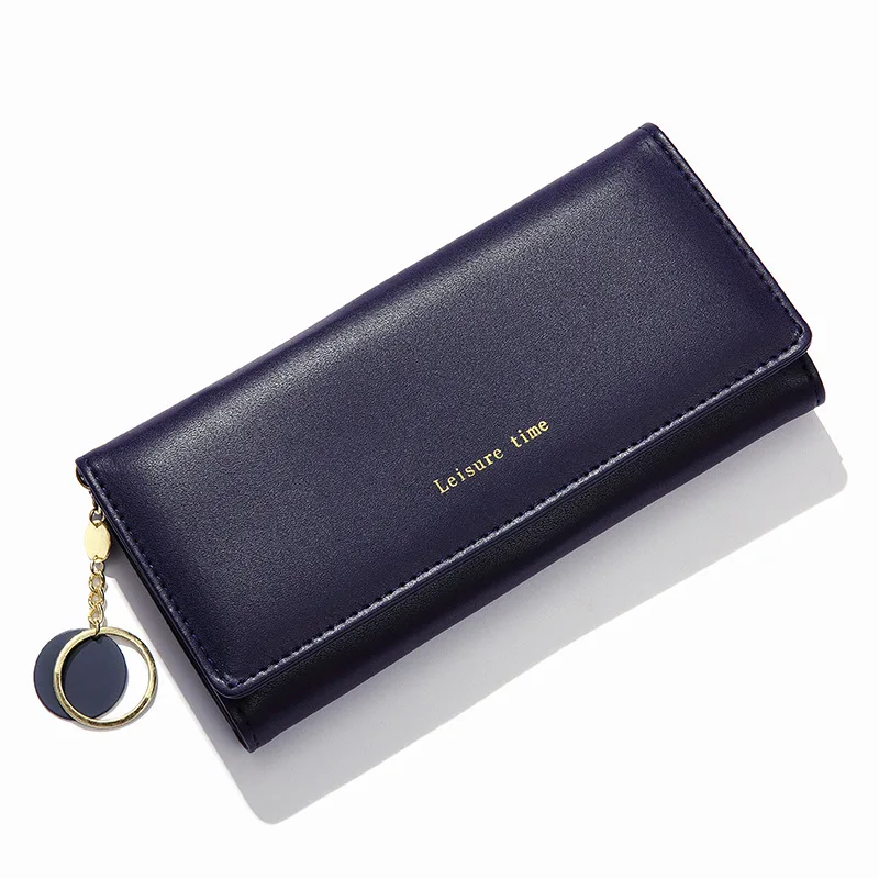 Hot New clutch wallet Korean version long three-fold handbag wholesale ladies card wallets leather